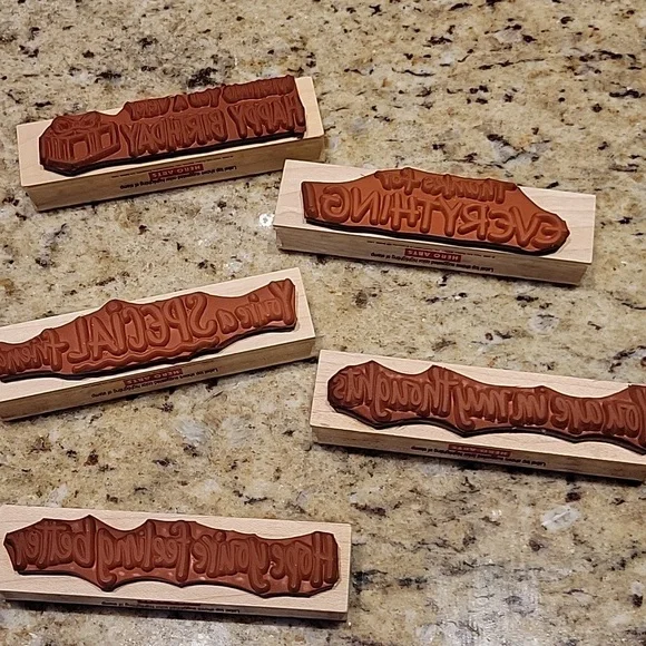 1995 Hero Arts Stamp Phrases - Picture 2 of 3